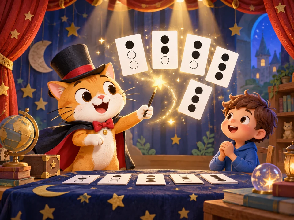 二进制卡片猜数魔术封面