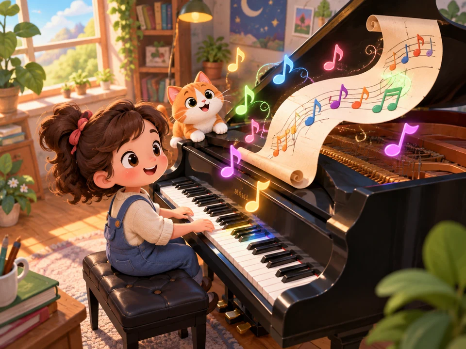 能记录音符的钢琴封面
